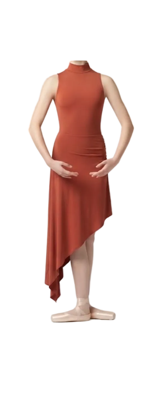 Mock Neck Fitted Dress - Balera