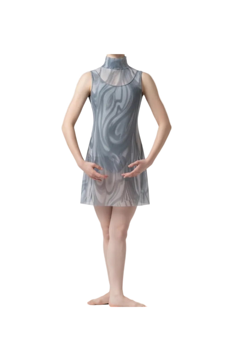 Grey Leo with Swril Mesh Overlay - CamelDance