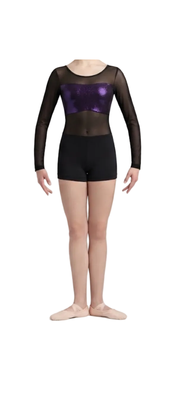 Black and Purple Unitard - CamelDance
