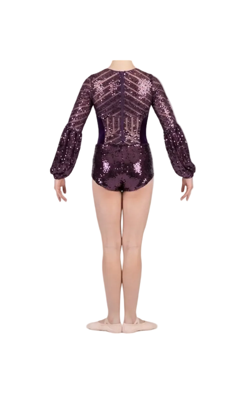 Omega Purple Sequence Leotard - Tenth House