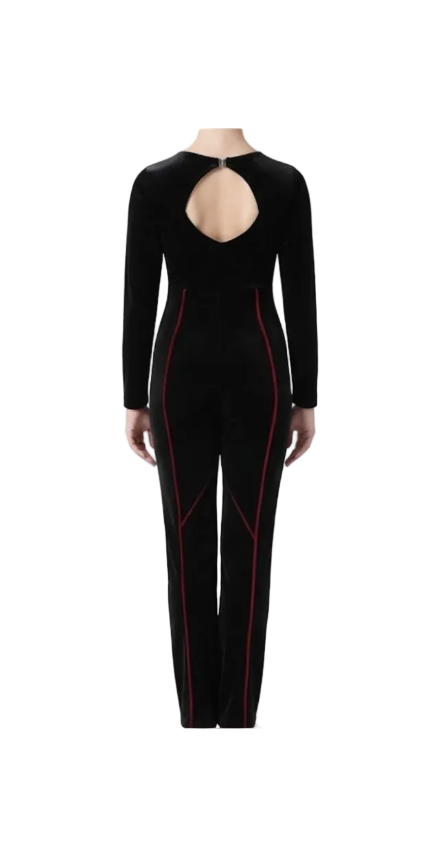 Black Velvet Pant Suit - CamelDance