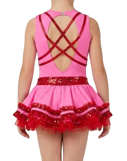 Pink and Red Dress - Stage Boutique