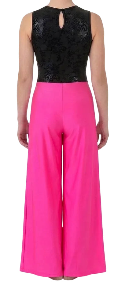 Pink and Black Pant Suit - CamelDance
