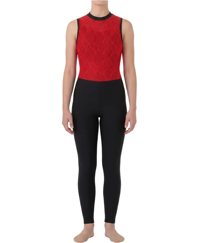 Red and Black Pant Suit - CamelDance