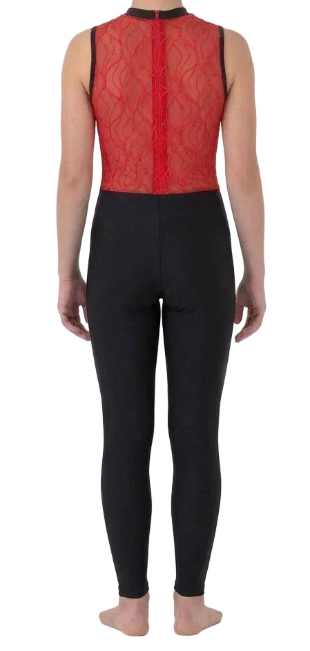 Red and Black Pant Suit - CamelDance