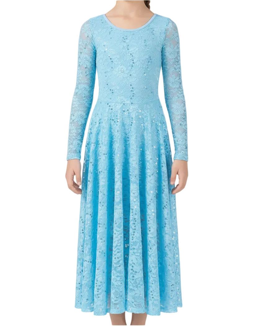 Light Blue with Sequence Dress -  Jazzmatazz