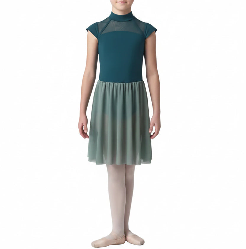 Two Tone Green Dress - Handmade