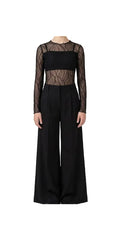 Black Mess Top and Pant - Handmade