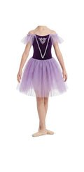 Purple and Gold Ballet Dress - Victoria Dancewear