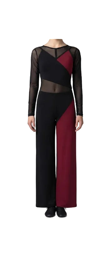 Black and Burgundy Pant Suit - CamelDance