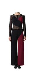 Black and Burgundy Pant Suit - CamelDance