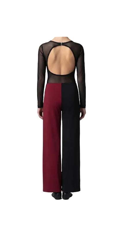 Black and Burgundy Pant Suit - CamelDance