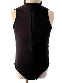 Front Zip Leotard  with mesh back- MotionWear