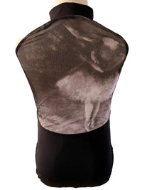 Front Zip Leotard  with mesh back- MotionWear
