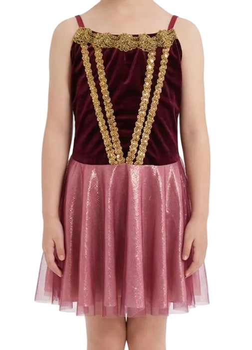 Burghundy, Gold and Rose Ballet