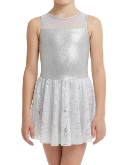 Silver and White Dress