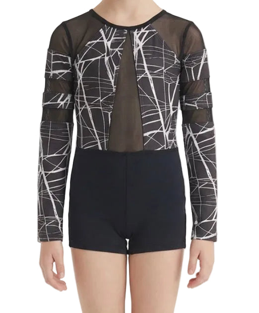 Black Unitard with White Accents - Weissman
