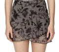 Black and Grey Floral Skirt