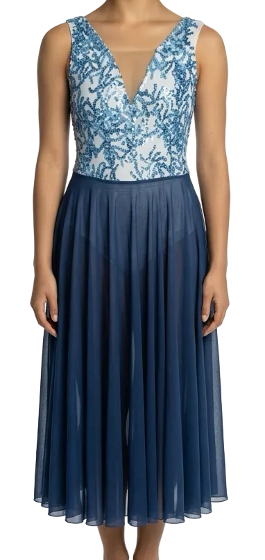 Blue and White Lyrical Dress