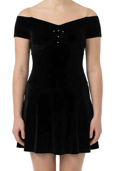 Velvet Deep BLUE dress - colour did not photograph well