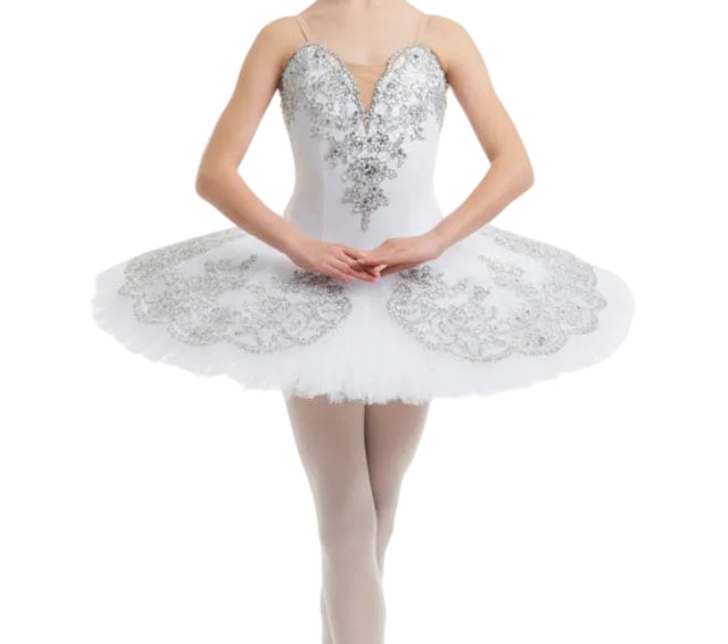 White and Silver Tutu - Rental