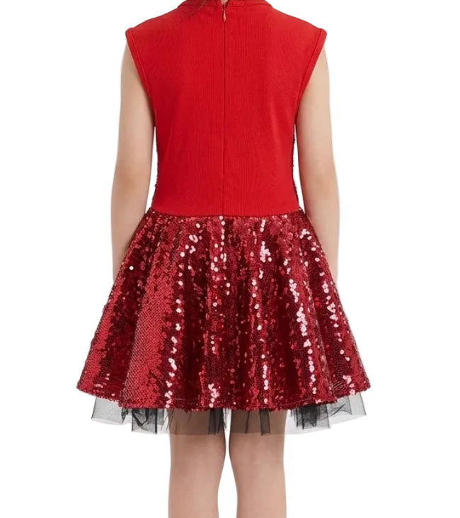 Red Sequence Dress