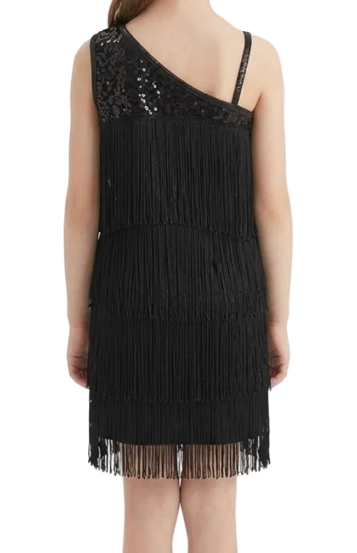 Black Fringe Dress - Balera