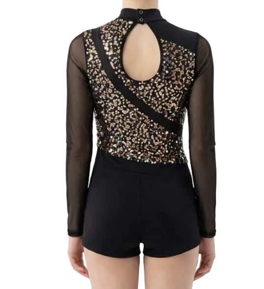 Gold and Silver Sequence Unitard