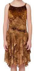 Brown Tie Dye Dress