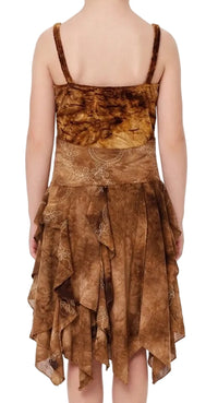 Brown Tie Dye Dress