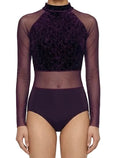 Purple Mesh Leotard