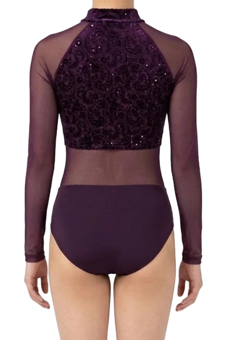 Purple Mesh Leotard