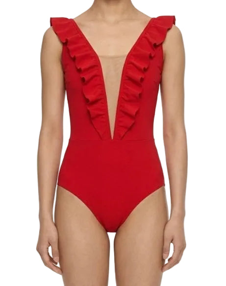 Red Frilly Leotard