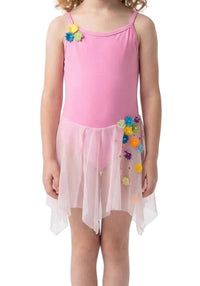 Pink Dress with Flowers
