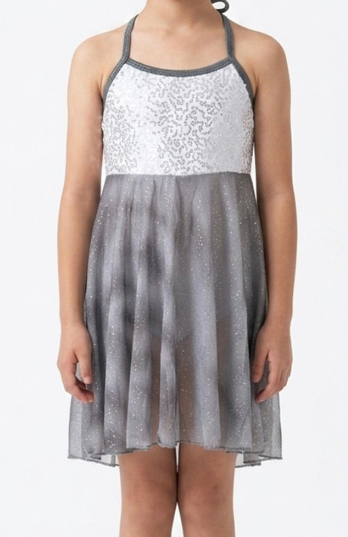 Grey and Silver Sparkle Dress