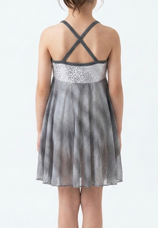 Grey and Silver Sparkle Dress