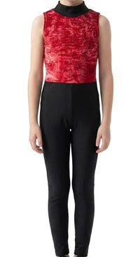 Red and Black Unitard