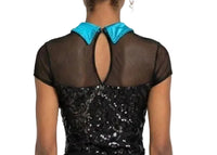 Sparkly Leo with Teal Collar