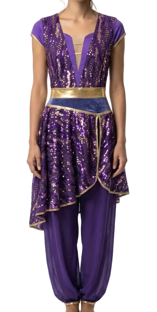 Purple Genie Leotard with Pants