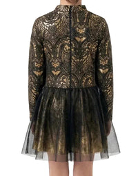 Gold and Black Dress