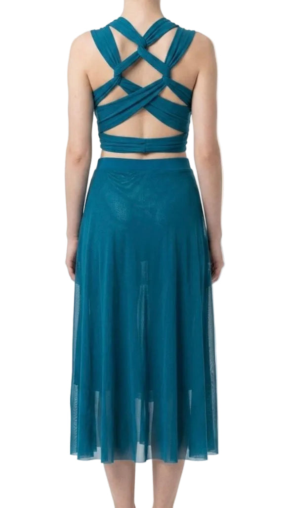 Blue Two Piece