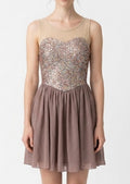 Blush and Sequence Lyrical Dress - Weissman