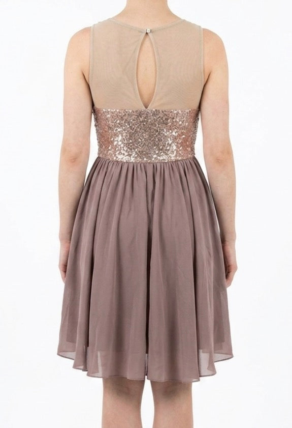 Blush and Sequence Lyrical Dress - Weissman