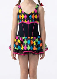 Geometric Multicoloured Jazz Dress - Curtain Call