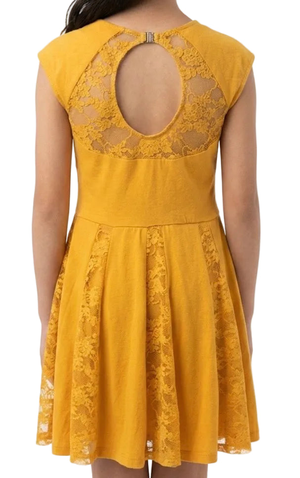 Yellow and Lace Lyrical Dress - Weissman