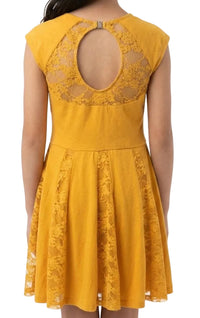 Yellow and Lace Lyrical Dress - Weissman
