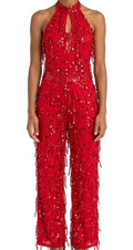 Red Sequence Pant Suit - Curtain Call