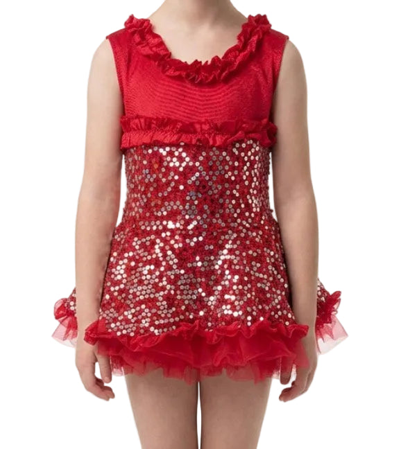 Red Sequence Dress - Weissman