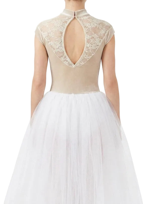 Lace Crystal Plush Dress - Arietta by Weissman
