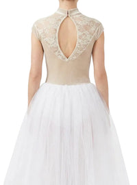 Lace Crystal Plush Dress - Arietta by Weissman